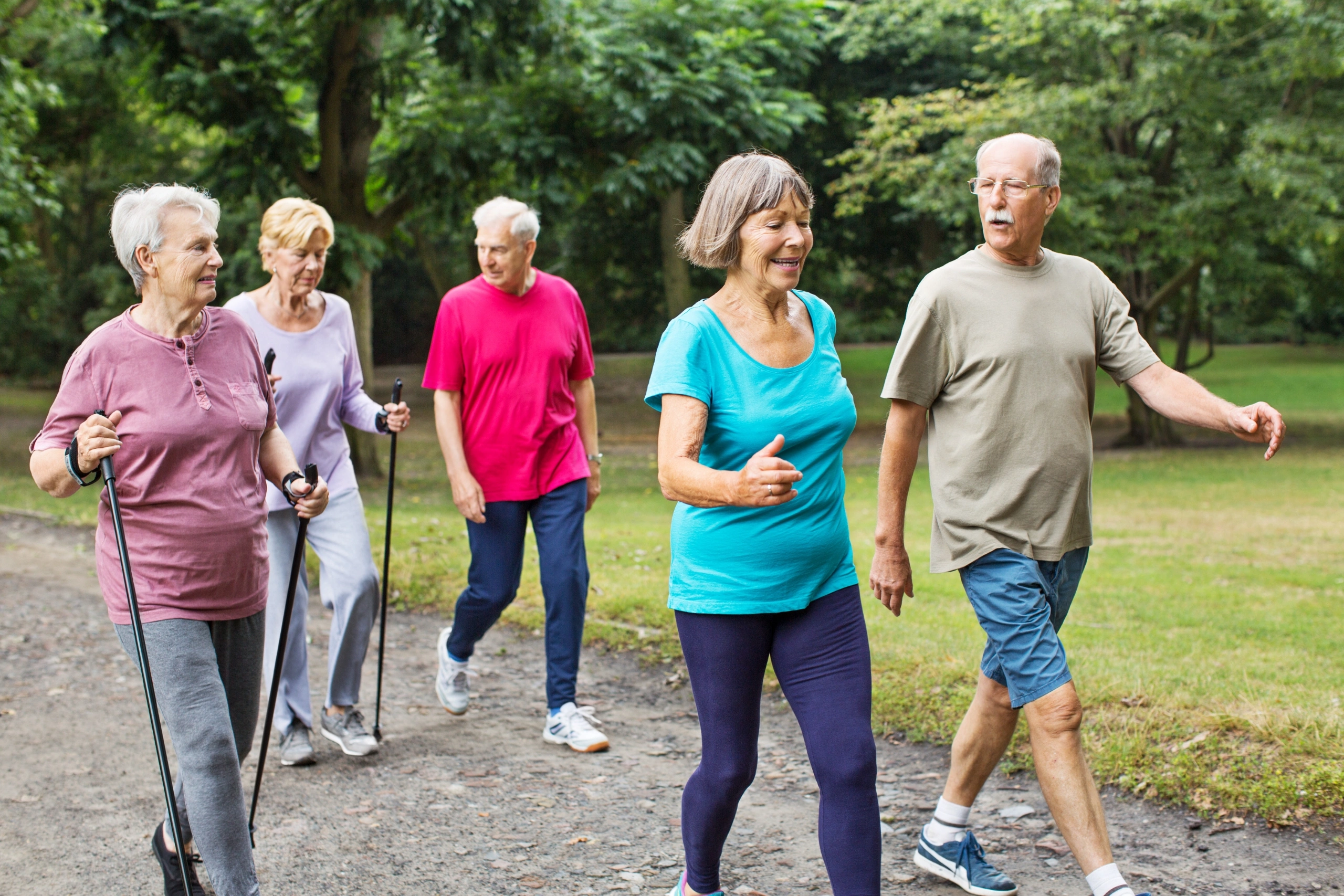 older population walking